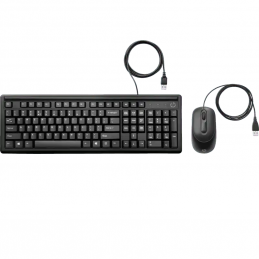 HP 160 keyboard USB Black,...