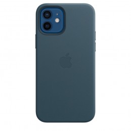 HUSA Smartphone Apple, pt iPhone 12 | iPhone 12 Pro, tip back cover (protectie spate) cu MagSafe, piele, MagSafe, albastru, "mhk