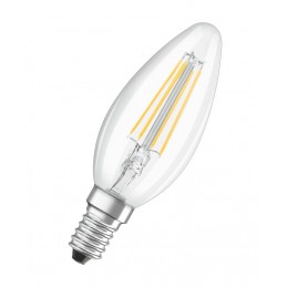 BEC LED Osram, soclu E14, putere 4W, forma lumanare, lumina alb rece, alimentare 220 - 240 V, "000004058075437142" (include TV 0